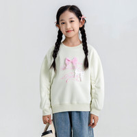 小猪班纳童装2024秋装儿童卫衣中大童女童套头衫女孩上衣秋季 绿色 140cm