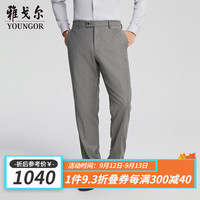 雅戈尔西裤男290款套西裤子绵羊毛条纹高雅丰厚型2024 灰色YOTN217290DJY裤子 170/78A