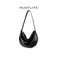 INJOYLIFE香蕉船包长期主义慵懒风包包月牙包大容量单肩斜挎包软