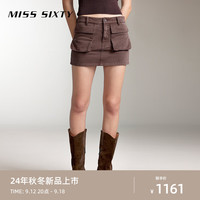 MISS SIXTY2024秋季新款牛仔短裙女美式复古工装风立体口袋辣妹风