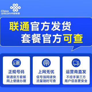 中国联通 China unicom China 流量卡19元月租长期电话卡手机卡电信星卡纯流量5G全国通用低月租大王卡 广东卡-495G流量+1500分钟通话