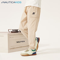 诺帝卡 NAUTICA【儿童城市户外】 男童女童长裤春秋季薄款工装裤 卡其色 150cm