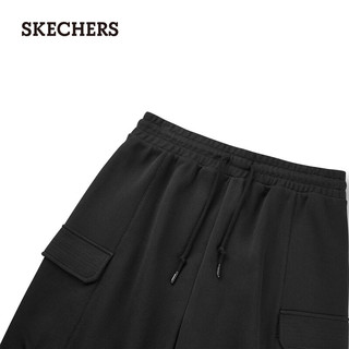 斯凯奇（Skechers）秋季男工装束脚裤宽松显瘦运动休闲裤L324M060 碳黑/0018 XXL