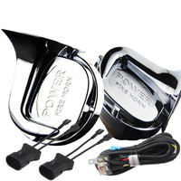 煜乾 汽车喇叭鸣笛蜗牛喇叭警报器 高低音防水型超响摩托车电动车喇叭对装 蜗牛喇叭+继电器线束