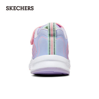 斯凯奇（Skechers）女童魔术贴运动鞋透气缓震休闲鞋302335L 粉红色/薰衣草色/PKLV 28.5码