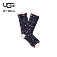 UGG秋季女士休闲舒适时尚中筒袜花纹水手袜 1105868 MFR | 海员风格色调 1双 O/S