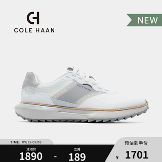 colehaan/男士复古阿甘鞋 24年秋季皮革拼接户外运动跑步鞋休闲鞋 白色-C38973 43