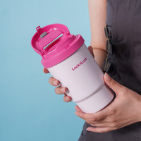 乐扣乐扣(LOCK&LOCK)元气陶瓷覆层保温咖啡杯男女随行便携水杯子400ML粉色LHC3340PIK 粉色 400ml