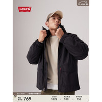 Levi's李维斯24秋季男士休闲可拆卸抓绒内胆两穿夹克外套 黑色 XL