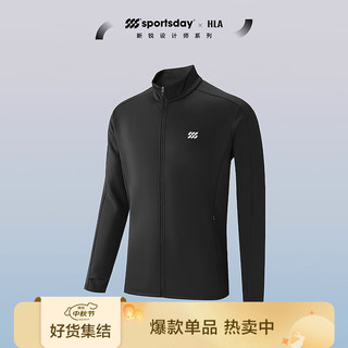 HLA海澜之家夹克24新运动SPORTSDAY外套男春秋HWJAW3W073A 黑色F9 190/108B 4XL197~212斤