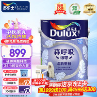 Dulux 多乐士 森呼吸淳零无添加抗甲醛硅藻五合一乳胶漆 5L 白色