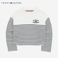 TOMMY HILFIGER汤米儿童童装时尚经典卫衣春秋季女童新款套头长袖t恤宽松休闲