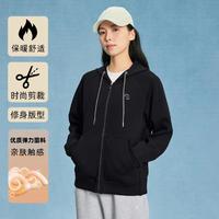 XTEP 特步 运动外套女秋季保暖连帽针织上衣时尚舒适运动服上衣