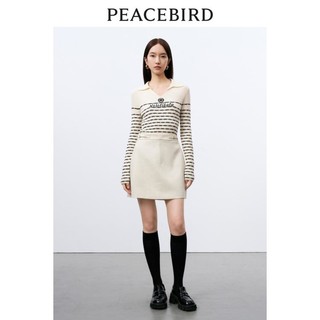 PEACEBIRD 太平鸟 春秋百搭半身裙气质优雅修身a字短裙女士