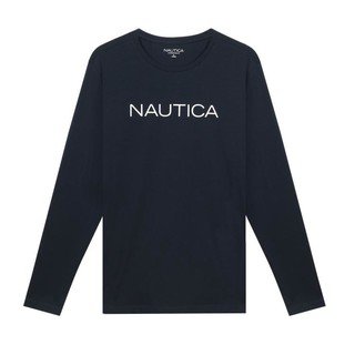 NAUTICA 诺帝卡 Underwear男士棉氨圆领长袖上衣家居服