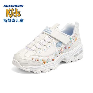 百亿补贴：SKECHERS 斯凯奇 童鞋秋季新款熊猫鞋女童老爹鞋透气儿童休闲运动鞋302525L