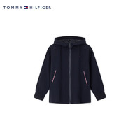 TOMMY HILFIGER24新款秋冬童装女户外休闲刺绣连帽运动夹克外套TH2432150 654