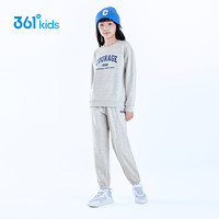 361°童装男女童针织套装2024年冬季通码运动套装 原色花灰/原色花灰 170cm
