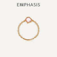 EMPHASIS Harmony「合」 90957R 女士链条18K玫瑰金母贝戒指 19号