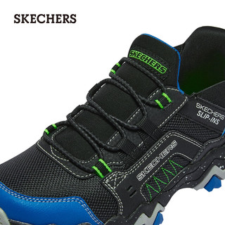 斯凯奇（Skechers）SKECHERS BOYS 一脚蹬户外运动鞋403845L 黑色/蓝色/柠檬色/BBLM 29码