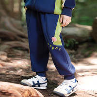 汪汪队立大功汪汪队男童裤子春秋款中小童宝宝束脚卫裤运动裤秋季长裤儿童秋装 藏青 110CM