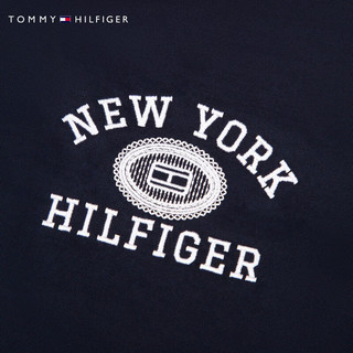 TOMMY HILFIGER24秋冬童装男双面穿学院风格纹立领运动夹克TH2432191 藏青色/红色格纹654 M/150cm