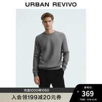 UR2024秋冬新款男装都市休闲简约百搭纯色针织衫UMU930015