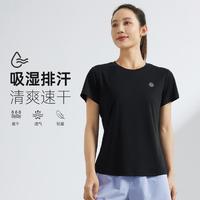 361° 2024新款时尚百搭透气圆领简约女士t恤短袖上衣