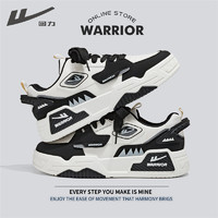 WARRIOR 回力 官方旗舰店男鞋2024爆款黑白板鞋厚底增高老爹运动鞋百搭潮鞋