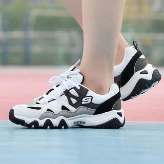 SKECHERS 斯凯奇 女鞋熊猫鞋新款运动鞋休闲鞋复古老爹鞋99999693-WBGY ZP