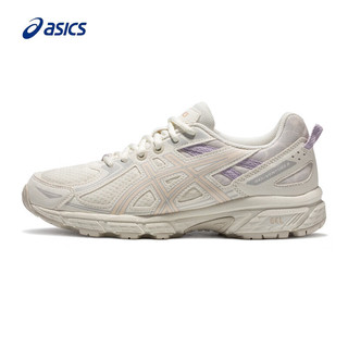 ASICS 亚瑟士 TiGER亚瑟士跑步鞋女鞋网面透气运动鞋越野跑鞋 GEL-VENTURE 6 白色/粉