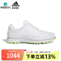 adidas 阿迪达斯 高尔夫球鞋男女同款MC80系列 款运动鞋BOOST鞋 防滑缓震球鞋  ID4748 白/银/荧光绿 36（UK3.5）