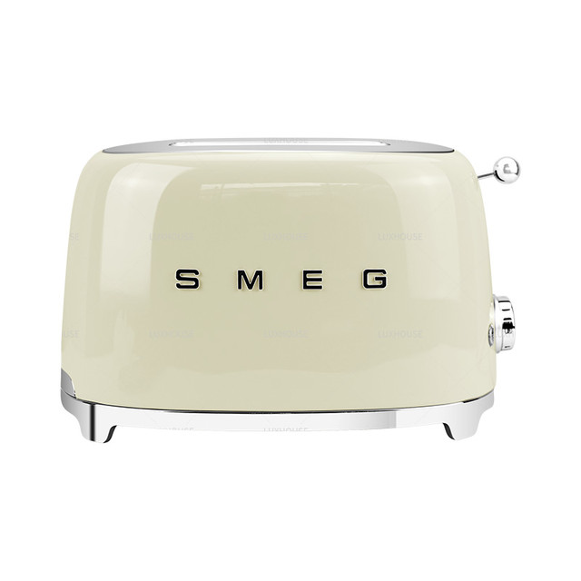 Smeg 斯麦格 面包机斯麦格吐司机进口意大利品牌奢华TSF01奶油白