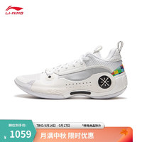 LI-NING 李宁 韦德之道 10彩虹丨篮球鞋男子2024新款轻量回弹专业比赛鞋ABAS083