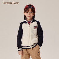 PawinPaw卡通小熊童装2024年秋冬男童毛织开衫 Navy藏青色/59 110cm