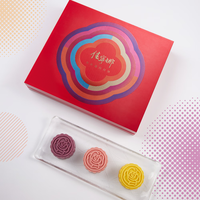 佳宁娜 炫彩盈月月饼 低糖健康养生月饼中秋月饼礼盒装送礼480克 混合馅 480g 6个装