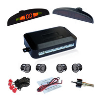 车美美 倒车雷达4探头语音 蜂鸣报警不可视汽车泊车雷达 4探头语音倒车雷达 请备注探头颜色