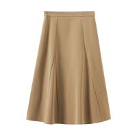 A字半身裙2024春秋女装高腰垂坠感宽松伞裙