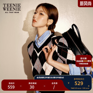 Teenie Weenie小熊秋季通勤衬衫高智感长袖衬衣 蓝色 155/XS