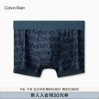 卡尔文·克莱恩 Calvin Klein 内衣24秋季男士ck低腰印花防夹臀内裤男NB4061 PUZ-靛蓝 1条 L