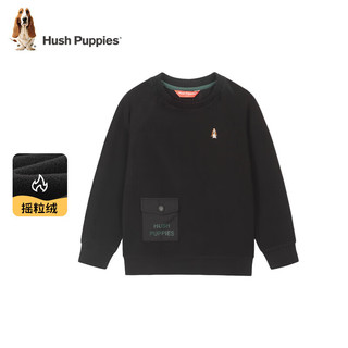 暇步士（Hush Puppies）童装儿童男女童春秋柔软舒适时尚休闲百搭卫衣 棕色B款 偏厚 105cm