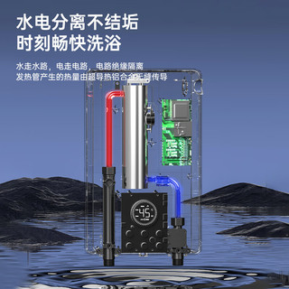 长虹即热式热水器电热水器家用小型变频恒温AI智能洗澡快速热加热器6500W出租房淋浴器CR-GR65D