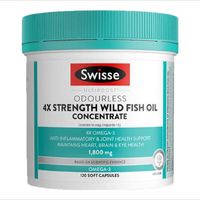 Swisse 斯维诗 4倍高浓度深海鱼油软胶囊120粒 1800mg