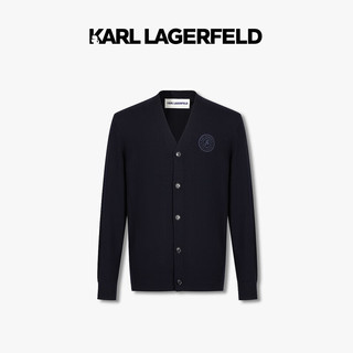 Karl Lagerfeld卡尔拉格斐2024冬季长袖开衫男装老佛爷1K1D50204802 藏青 S