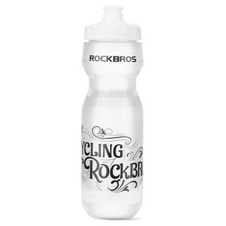 ROCKBROS 洛克兄弟 骑行水壶大容量夏季塑料便携防摔自行车运动户外水壶 白嘴透明750ML