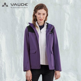 VAUDE 巍德 女款抓绒内胆春秋冲锋衣女款三合一可拆卸防风保暖三合一冲锋衣女