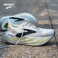 BROOKS Glycerin Max 透气缓震男子竞速跑鞋 1104471D099 灰色/黑色/荧光黄绿 40.5