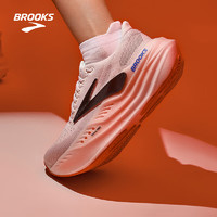 BROOKS 布鲁克斯 Glycerin Max 透气缓震女子竞速跑鞋 白色/黑色/炫红 36.5