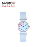 swatch 斯沃琪 瑞士手表 2020年春季 活力冰蓝 学生小巧清新石英男女表LK396