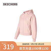 斯凯奇（Skechers）2024年冬季女子柔软舒适保温针织P424W159 柔瑰粉/00MA S